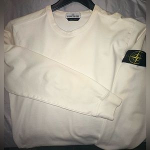 Stone Island thick long sleeve shirt with patch